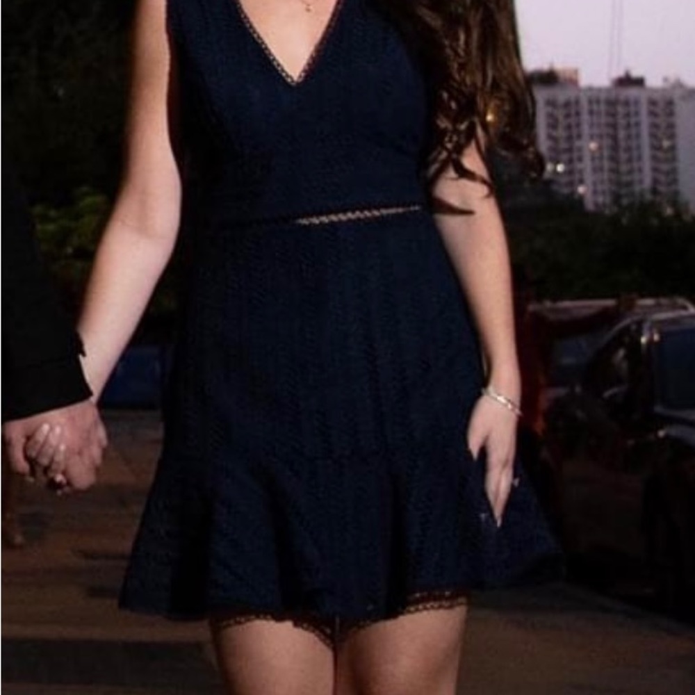 Women’s Aqua brand beautiful XS navy blue cocktail dress